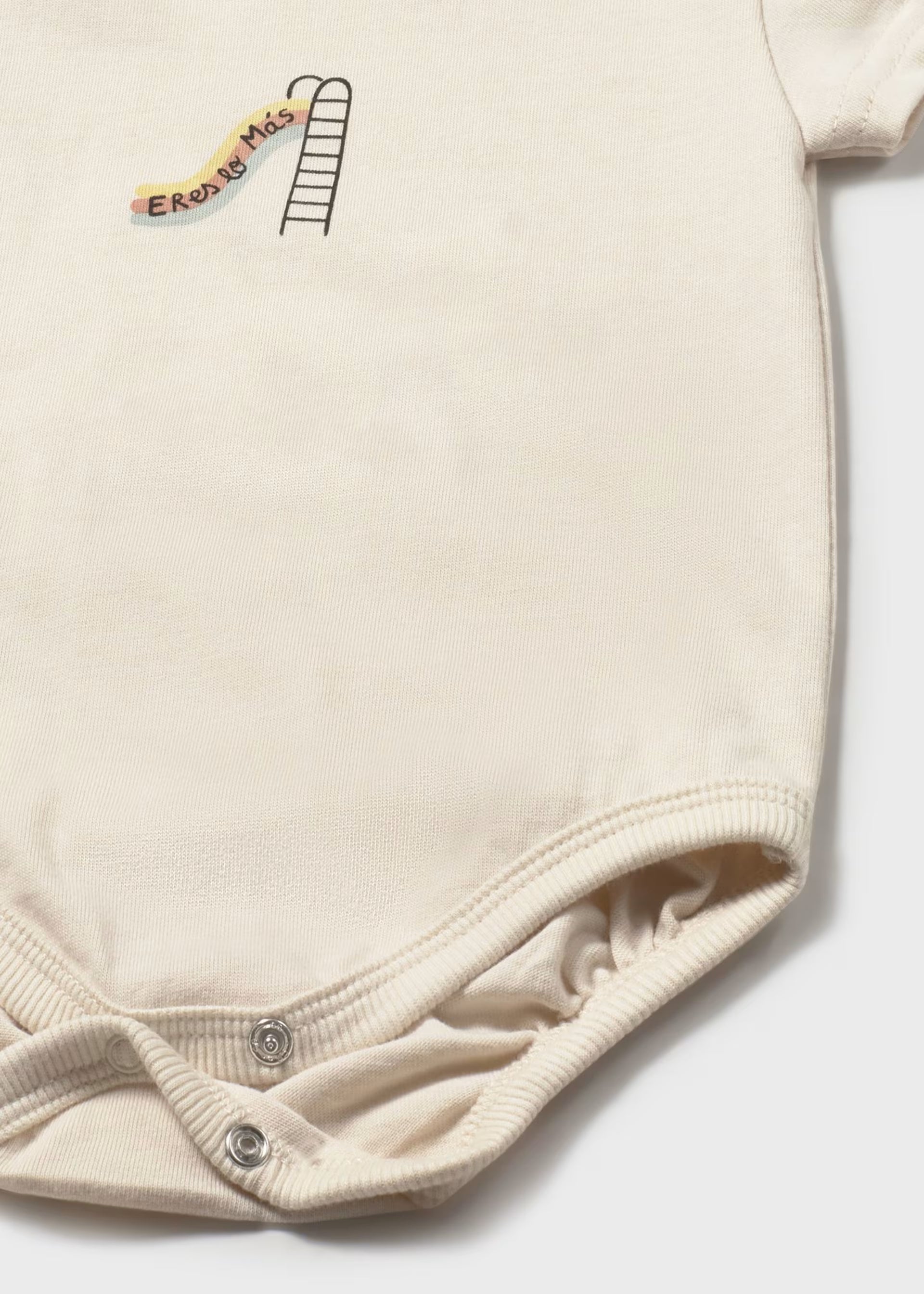 Cream Slide Onesie & Playground Print Shorts