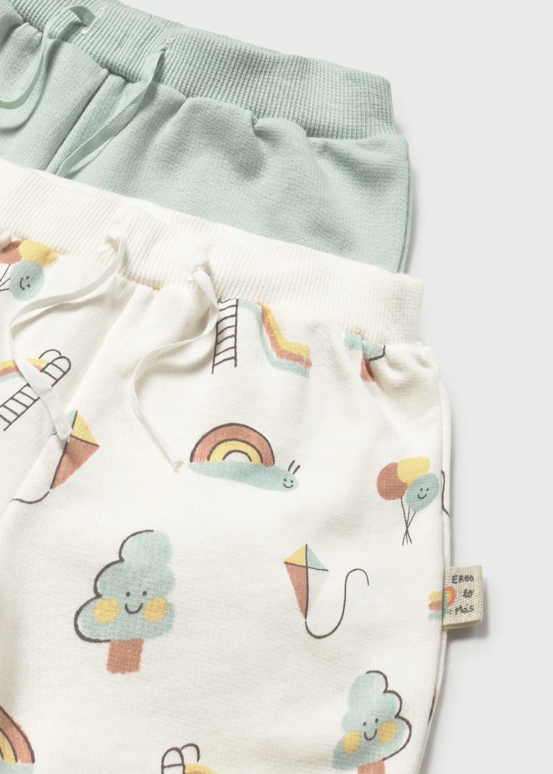 Cream Slide Onesie & Playground Print Shorts