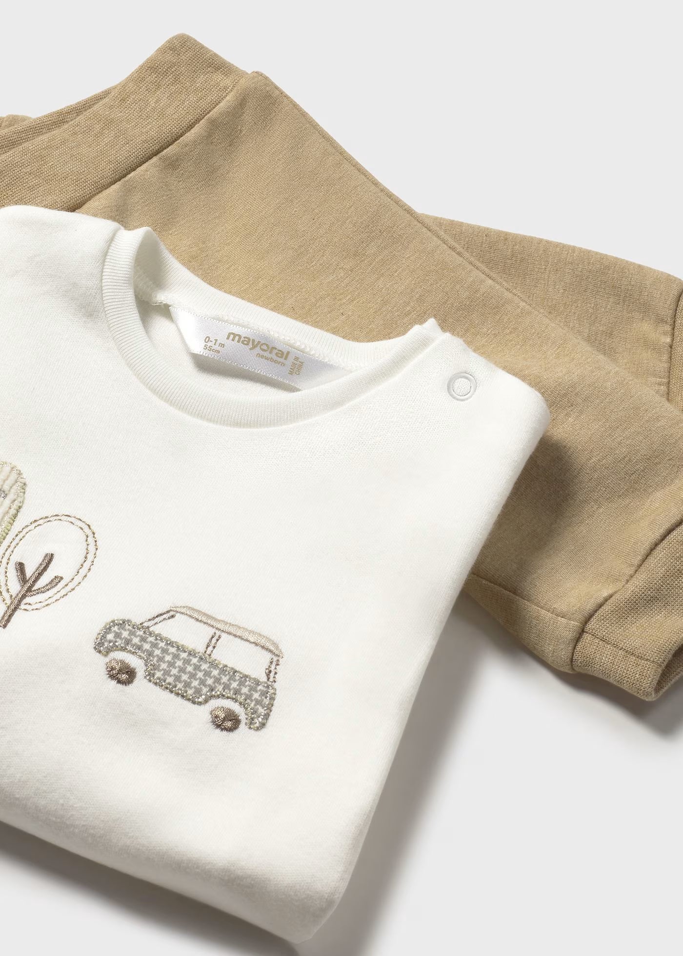 Car Snap Top & Toffee Pants Set