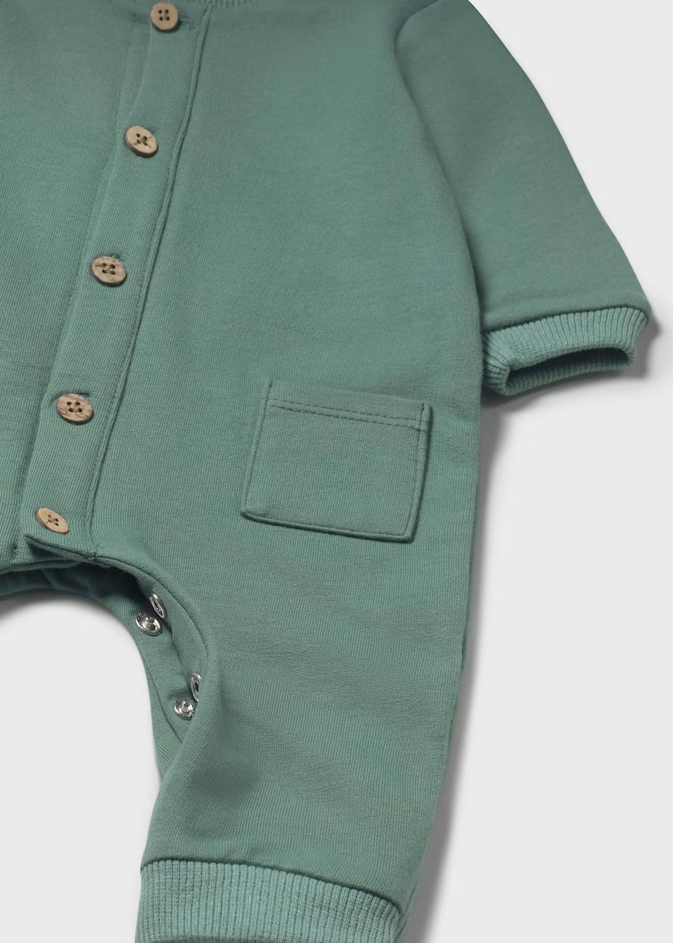 Sage Button Backpack Romper