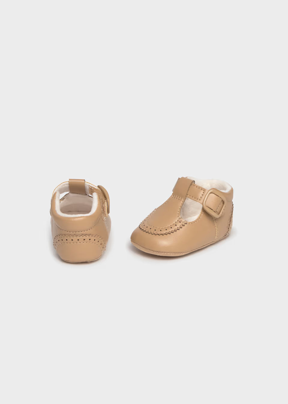Tan Mary Jane Baby Shoes