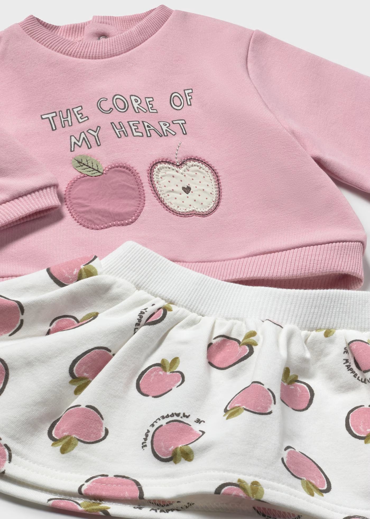 Core of My Heart Pink Apple Top & Skirt