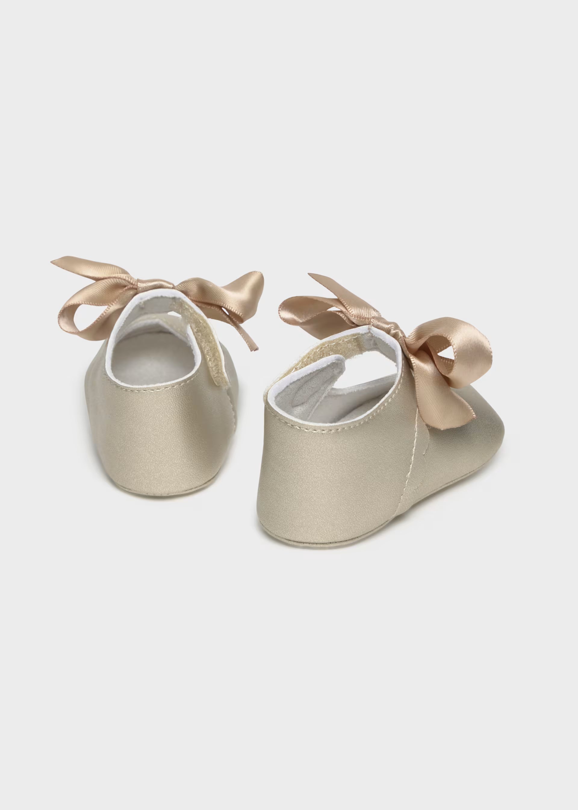 Champagne Mary Jane Bow Shoes