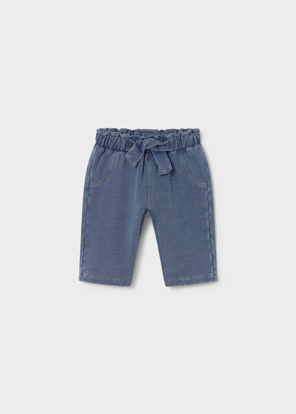 Tie Waist Denim Pants