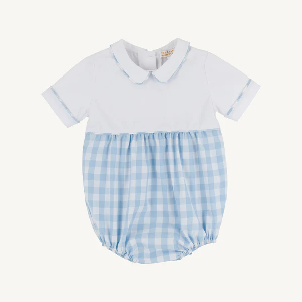 TBBC Bradford Bubble White Barrington Blue Check