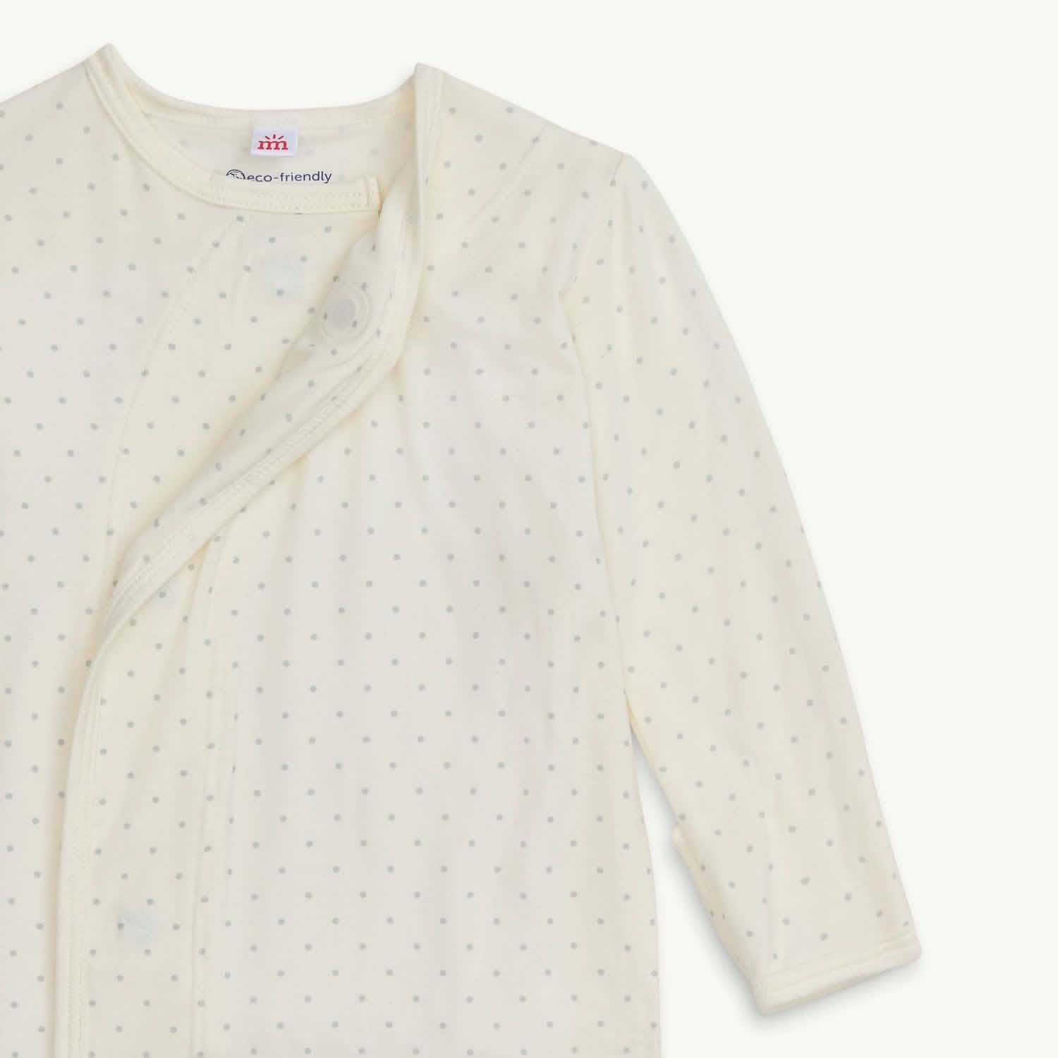 Magnetic Pin Dot Cream Gown and Hat