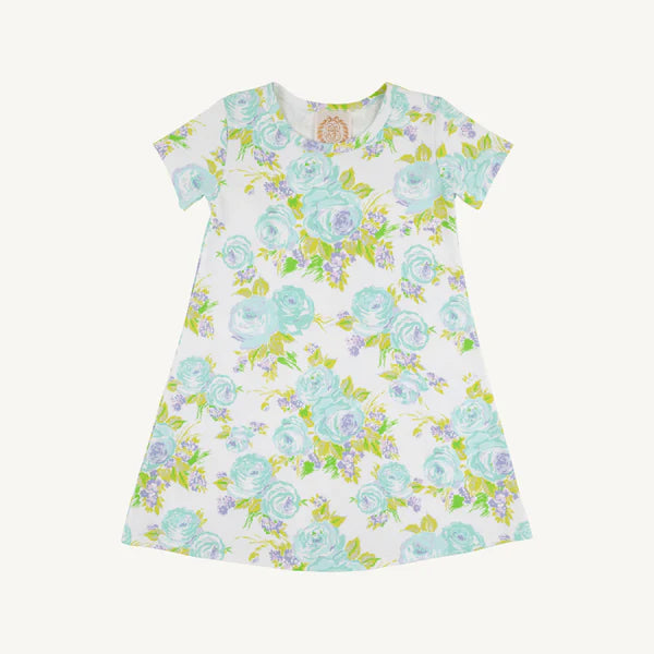 TBBC Polly Play Dress SS Blue Princess Grace Rose