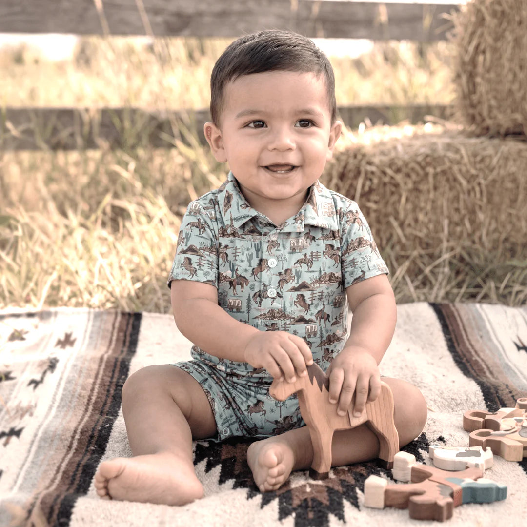 Blue Buffalo Bill Polo Romper
