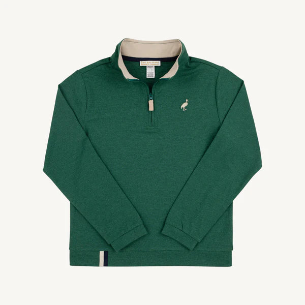 TBBC Prepletic Hayword Half Zip Grier Green