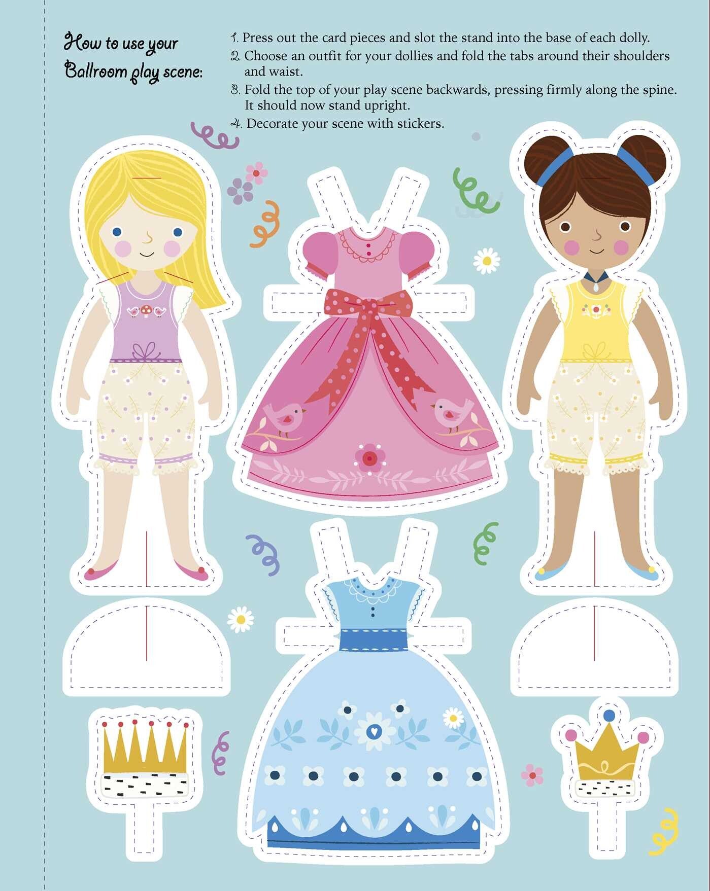 Princesses: Dress-Up Sticker Book by