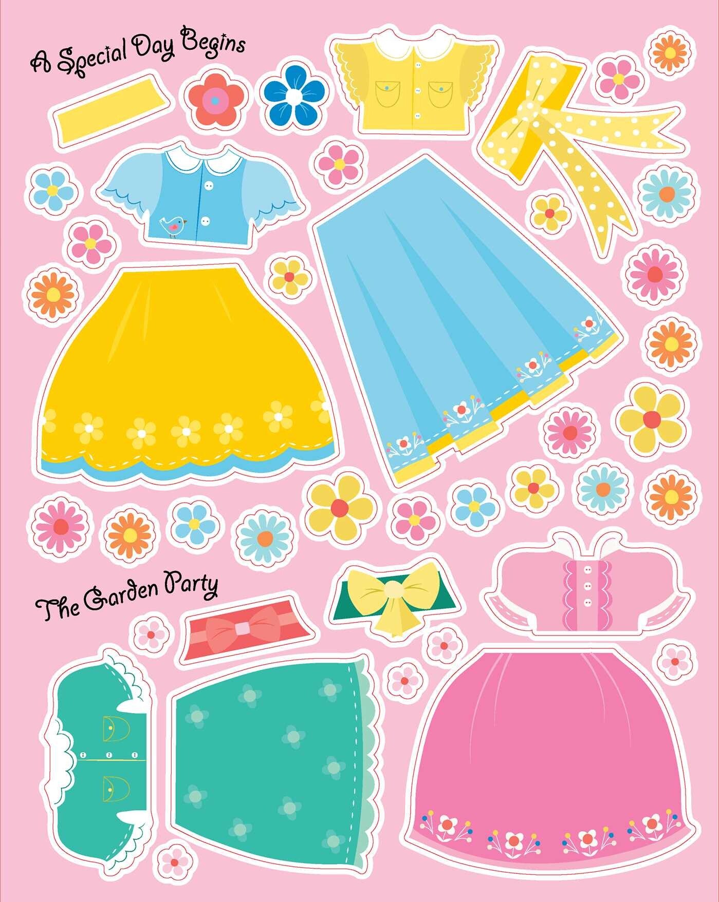 Princesses: Dress-Up Sticker Book by