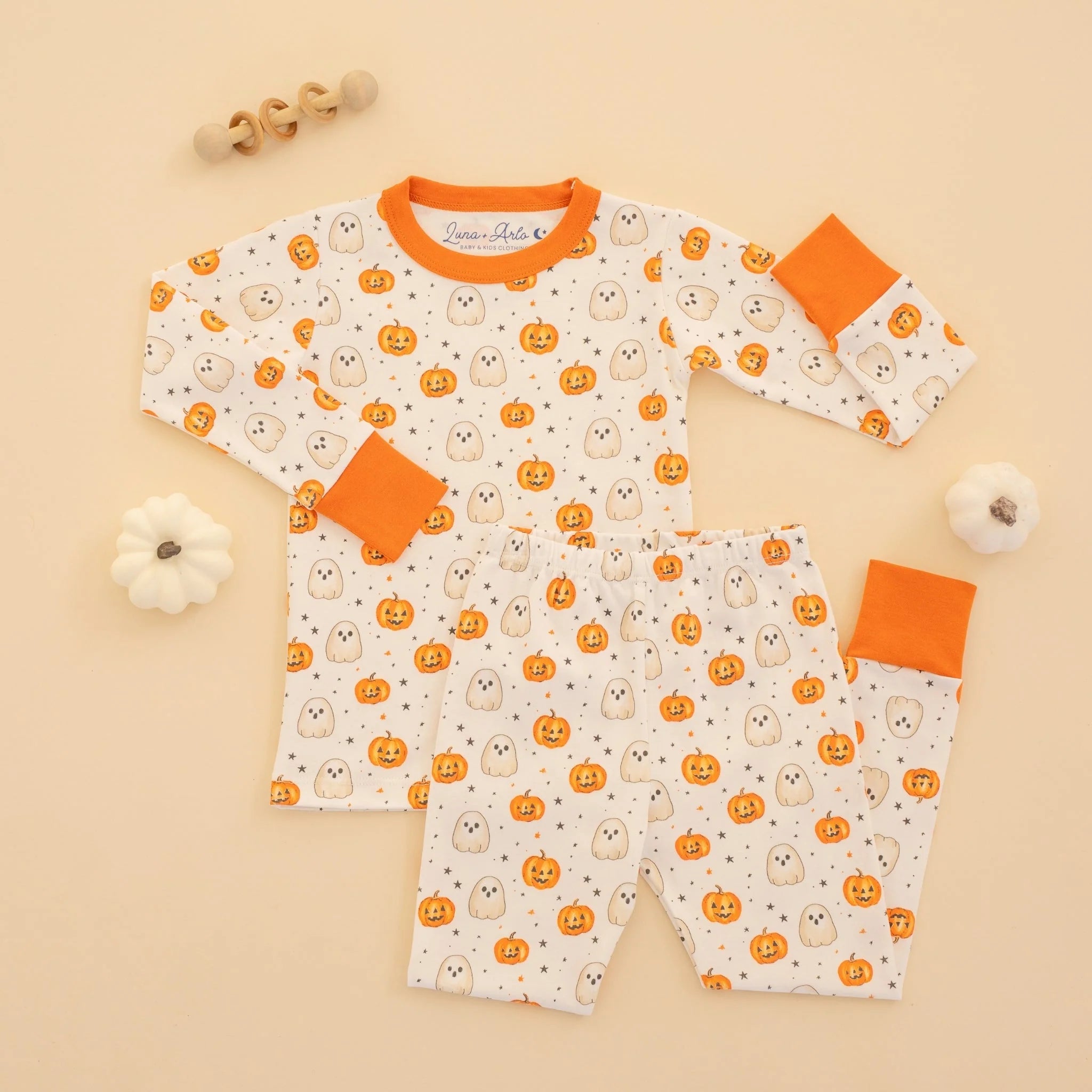 Pumpkin and Boo Long Sleeve PJs