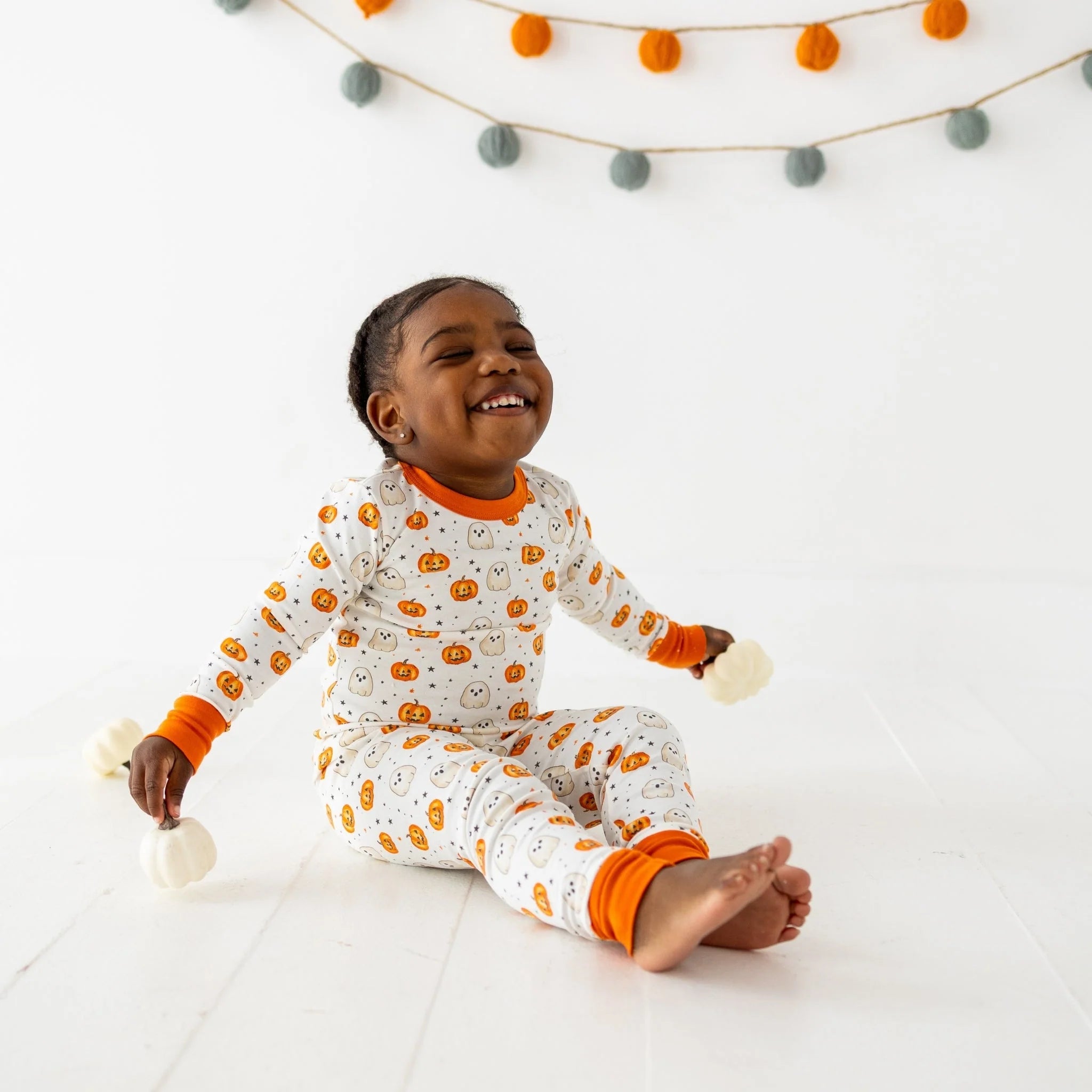 Pumpkin and Boo Long Sleeve PJs