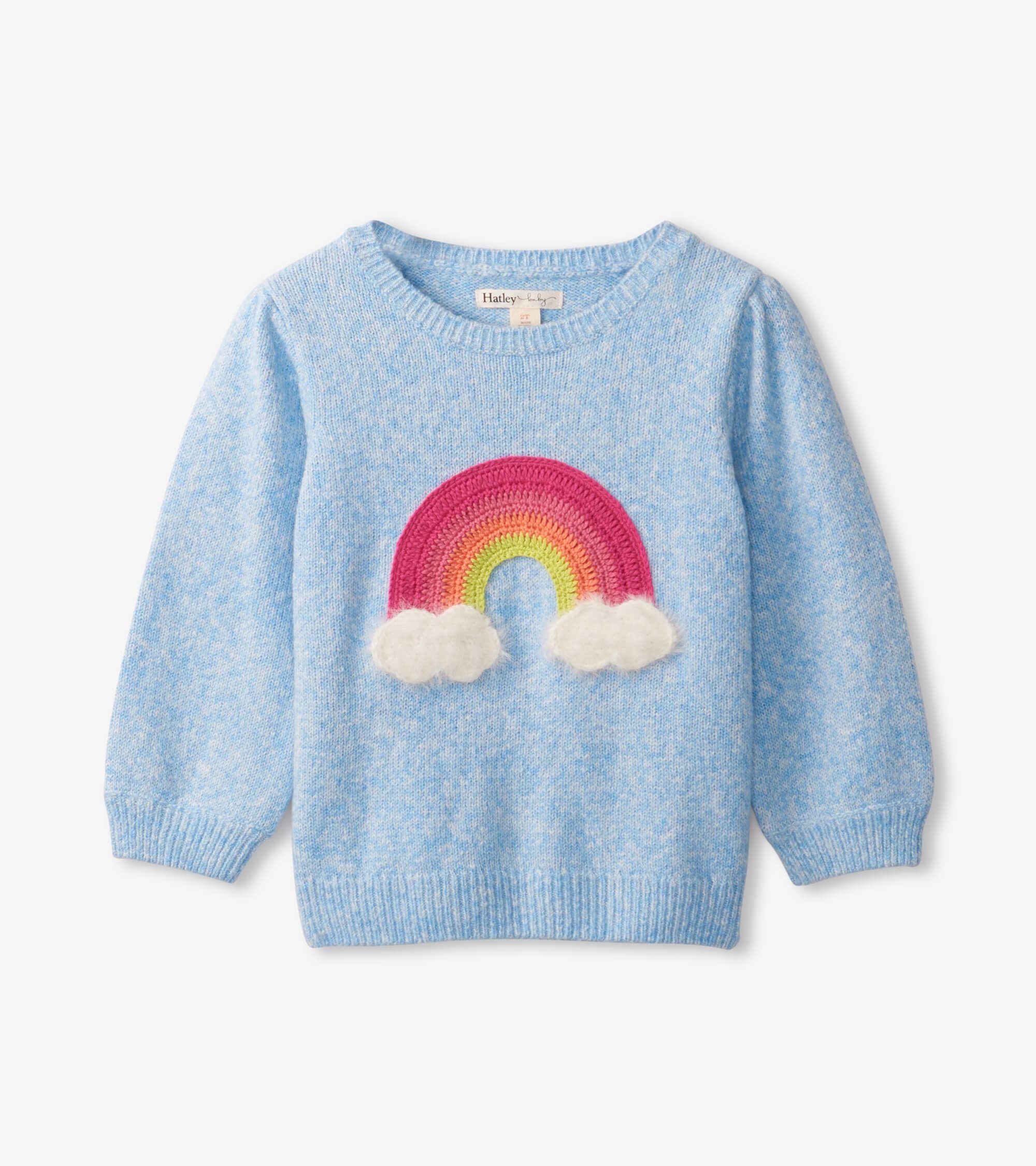 Light Blue Pretty Rainbow Sweater