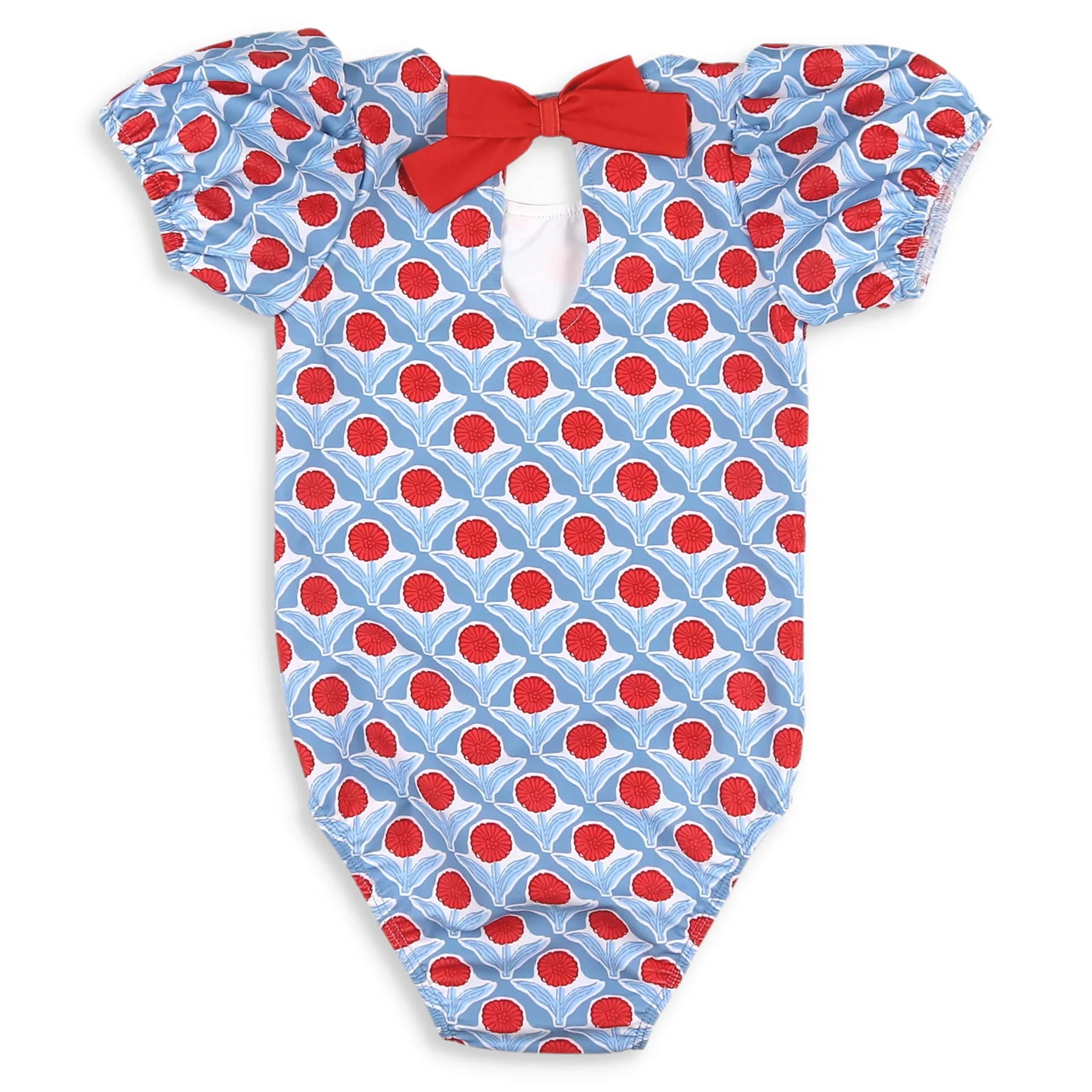 Red, White & Bloom One-Piece