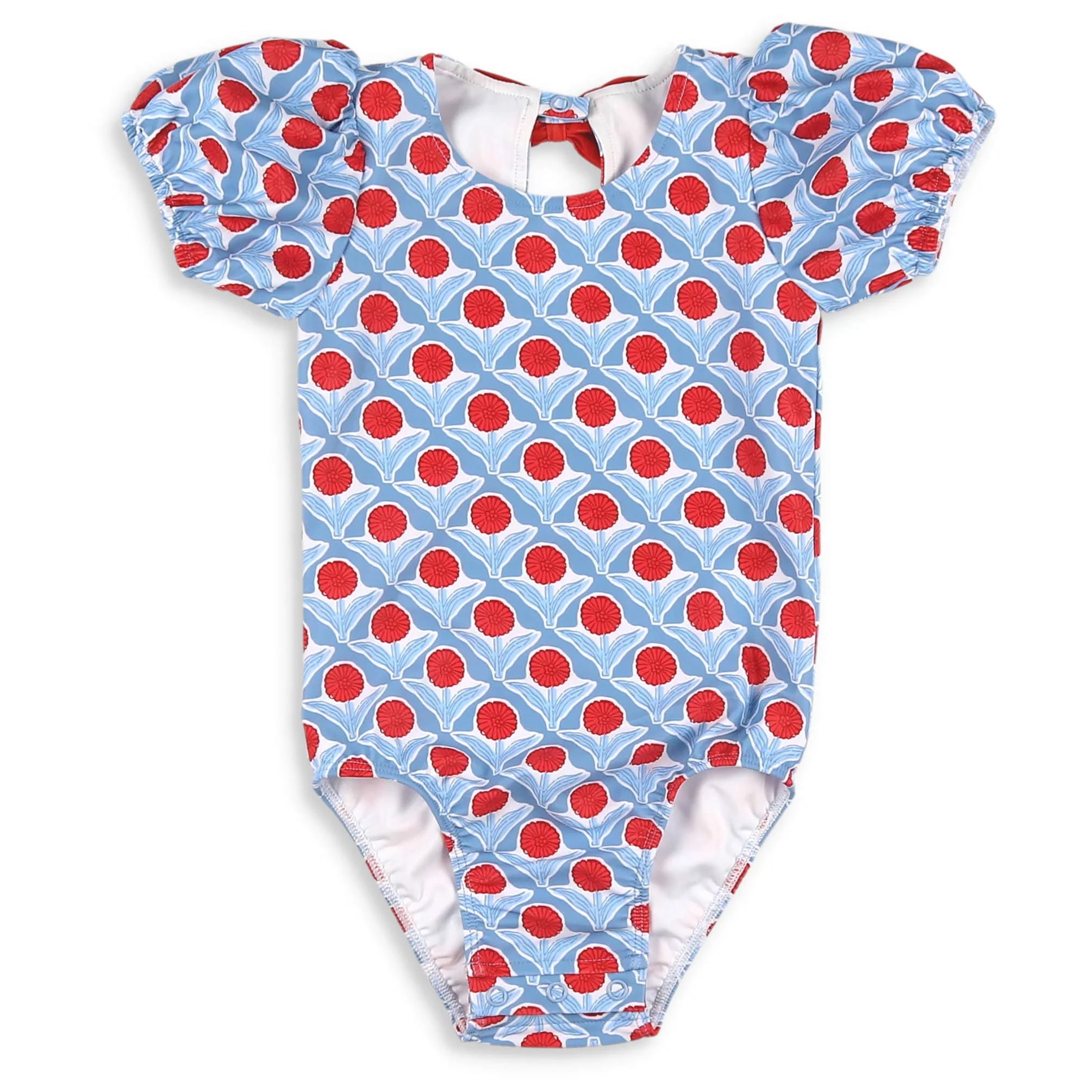 Red, White & Bloom One-Piece