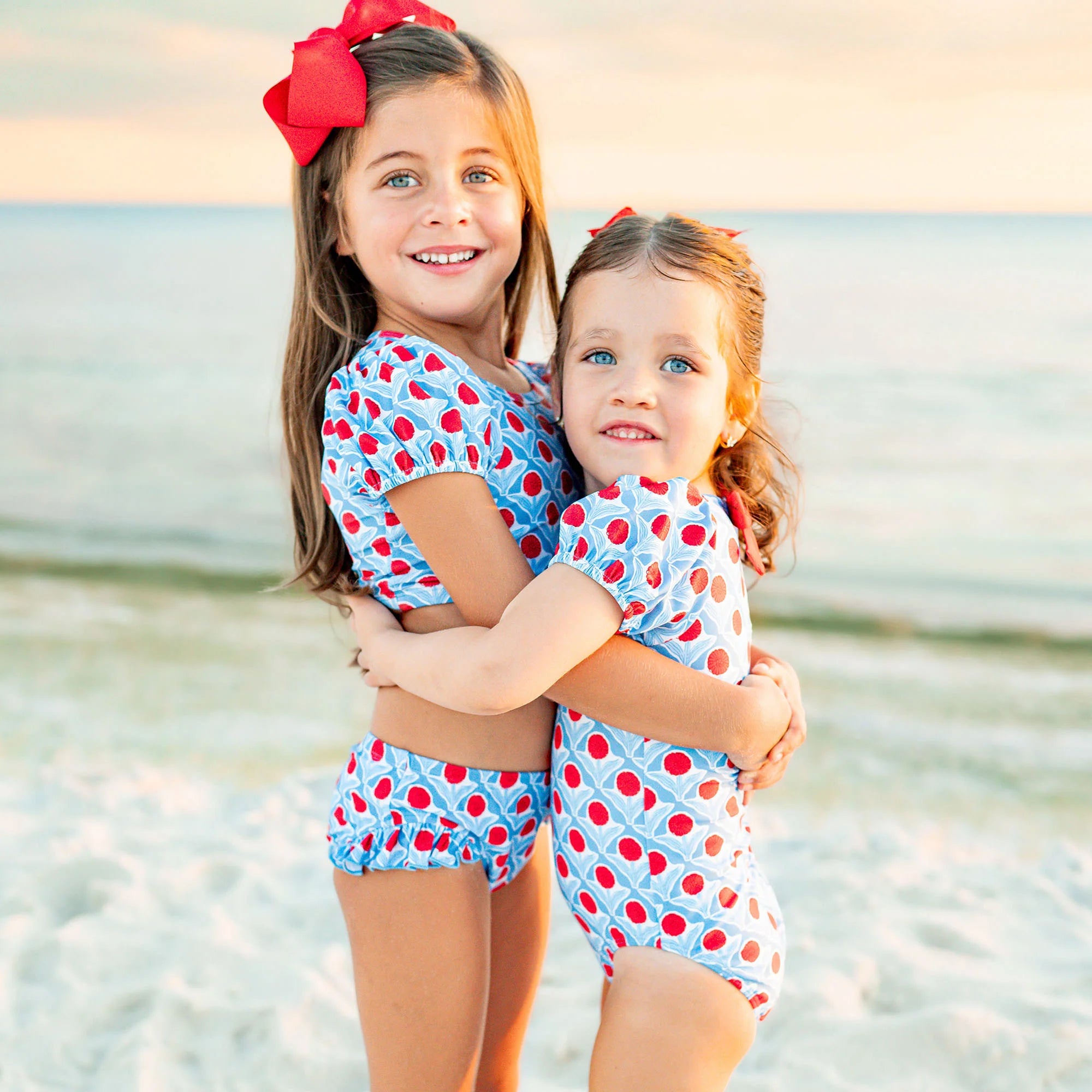 Red, White & Bloom One-Piece