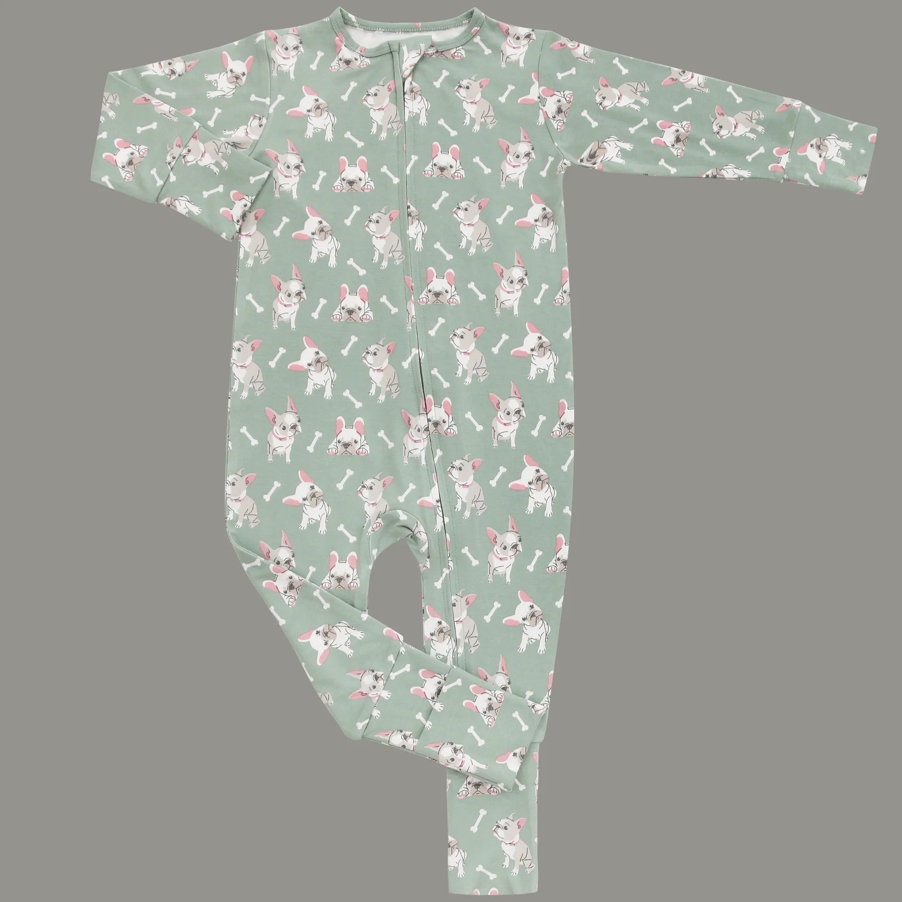 Sage Ruff and Stuff Pink Pup Conv Romper