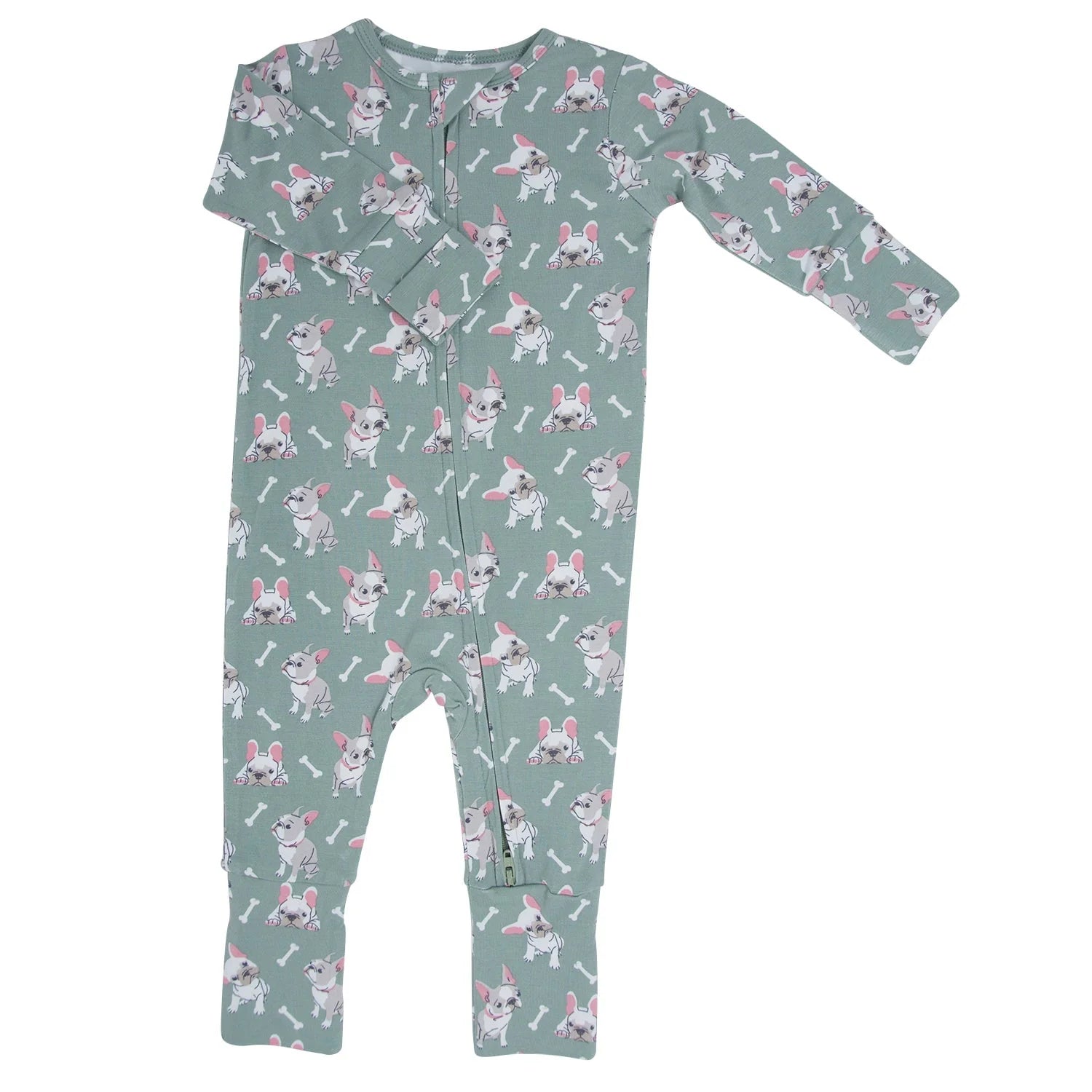 Sage Ruff and Stuff Pink Pup Conv Romper