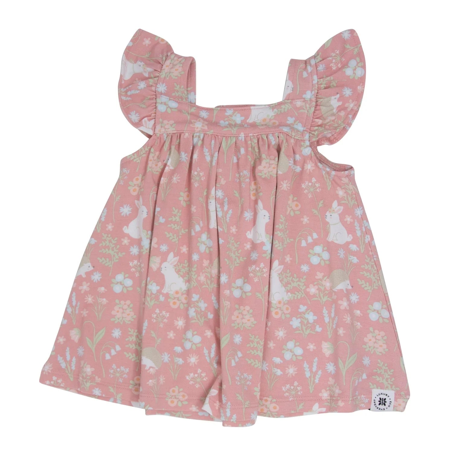 Ruffle Dress & Bloomer - Woodland Bunny