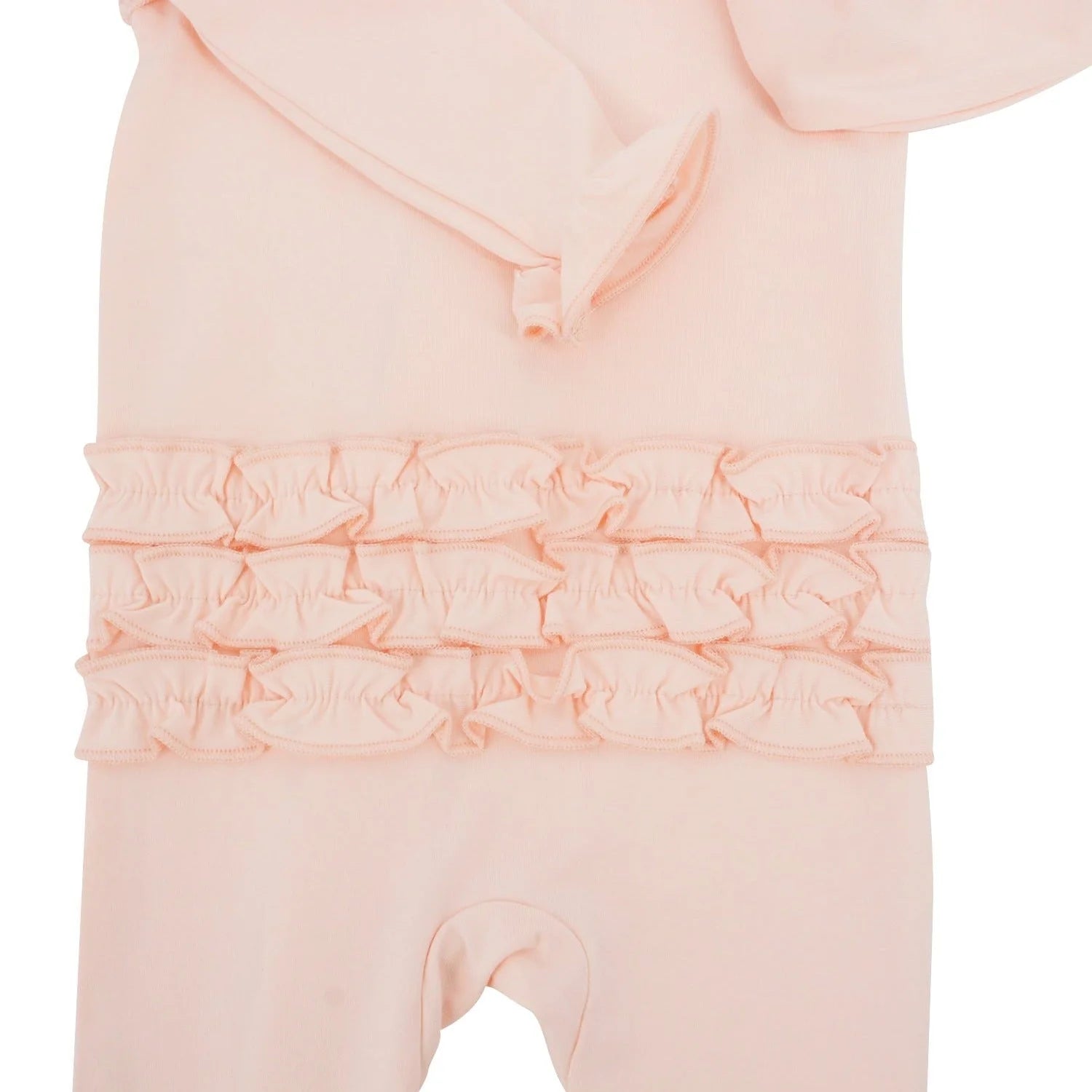 Perfect Pink Side Ruffle Footie