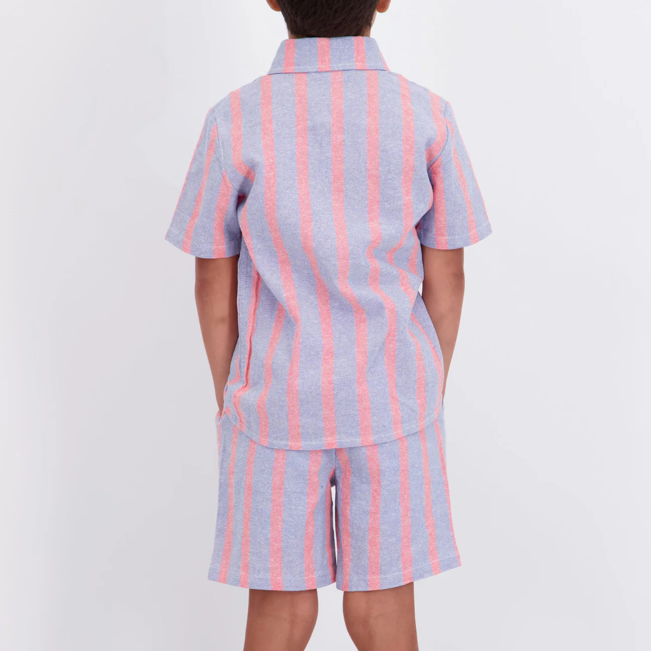 Orange Striped Airy Oxford Set