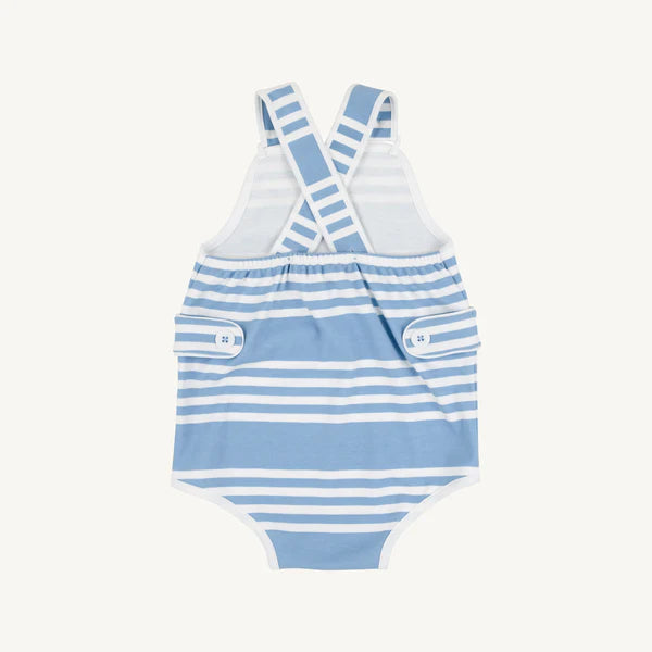 TBBC Skipper Sunsuit Sarasota Sky Saddle Ridge Stripe
