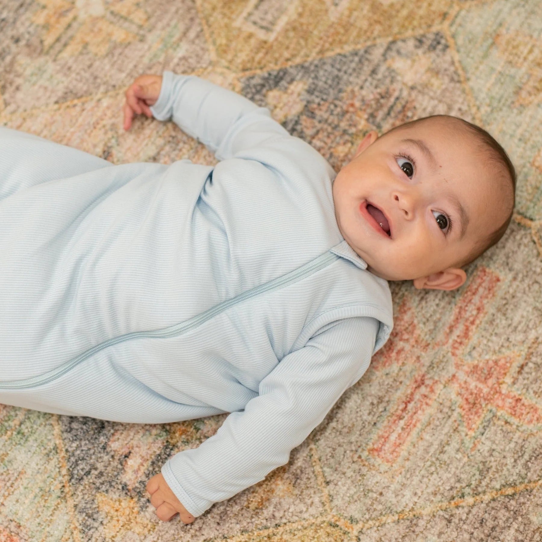 Sleep Sack - Bashful Blue Ribbed