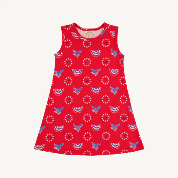 TBBC Sleeveless Polly Play Dress Star Spangled Swag