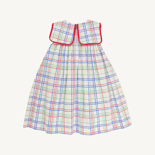 TBBC Stewart's Square Collar Dress Wellington Windowpane