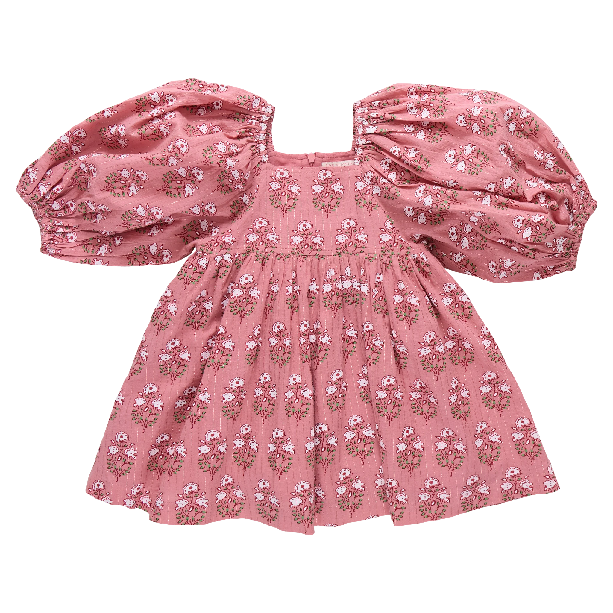 Mary Barrett Dress Pink Strawflower