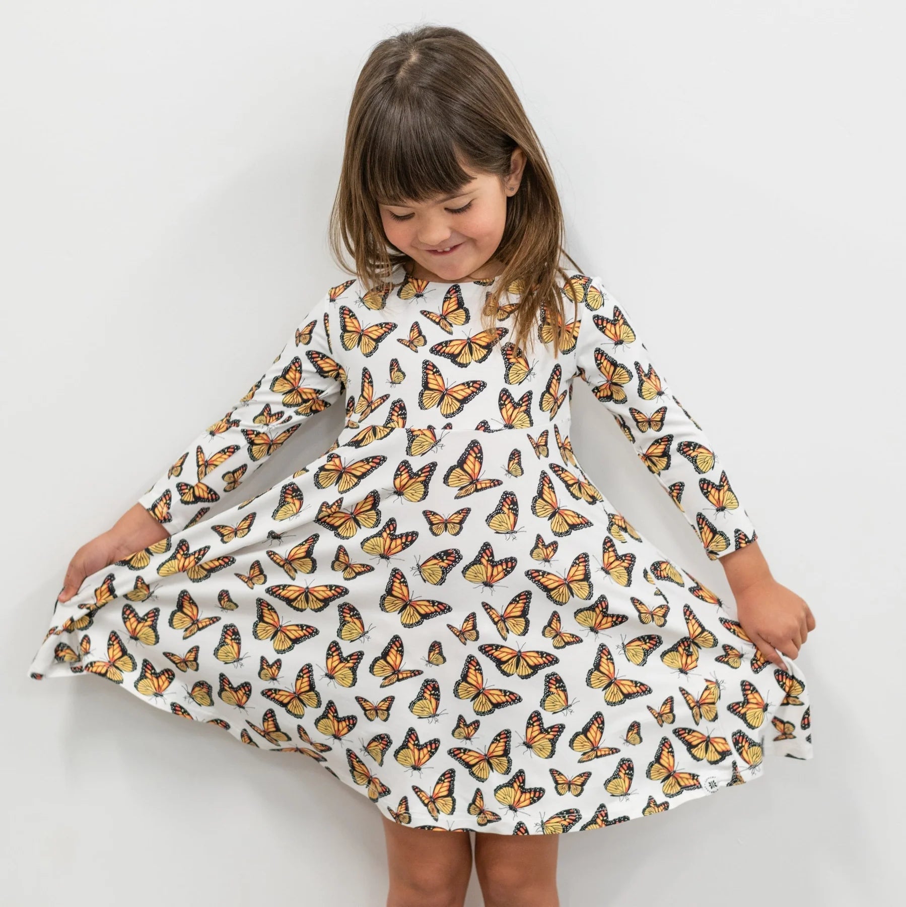 Monarch Butterfly Migration Twirly Dress