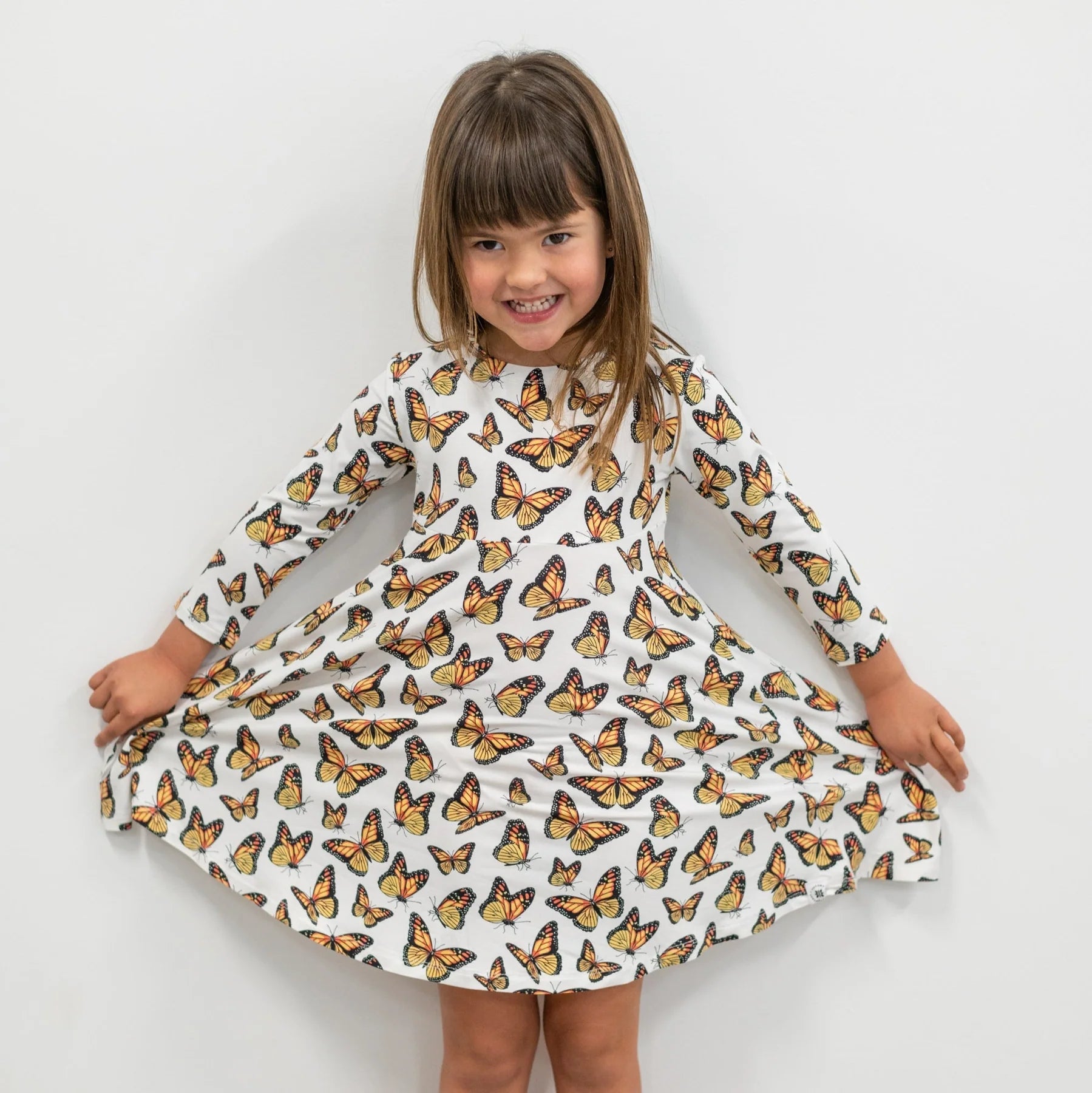 Monarch Butterfly Migration Twirly Dress