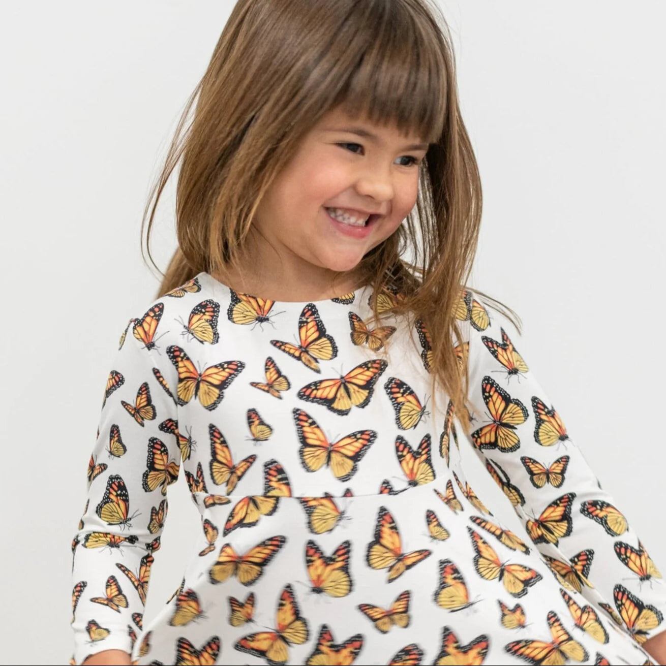 Monarch Butterfly Migration Twirly Dress