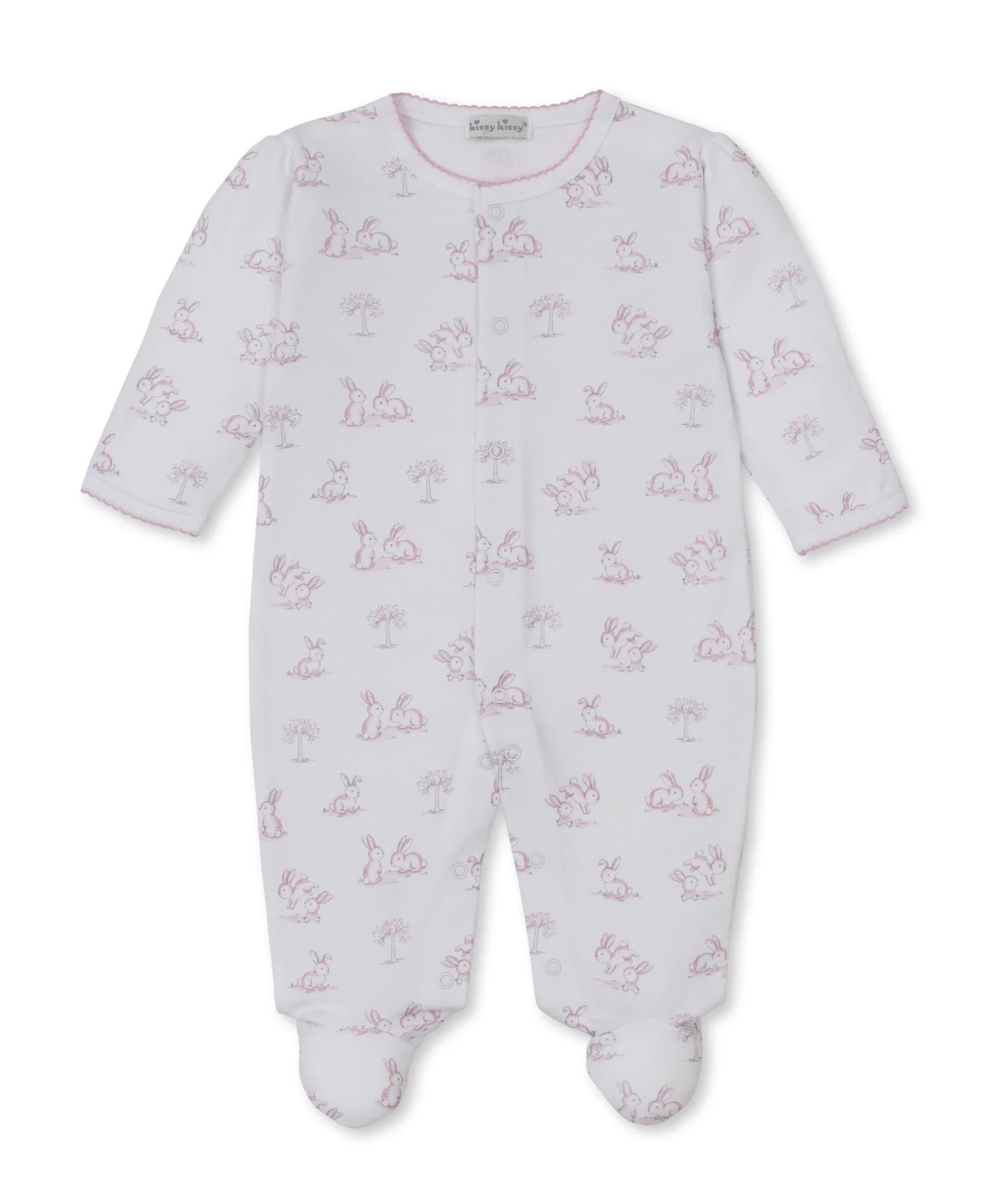 Pink Springtime Bunny Fun Footie