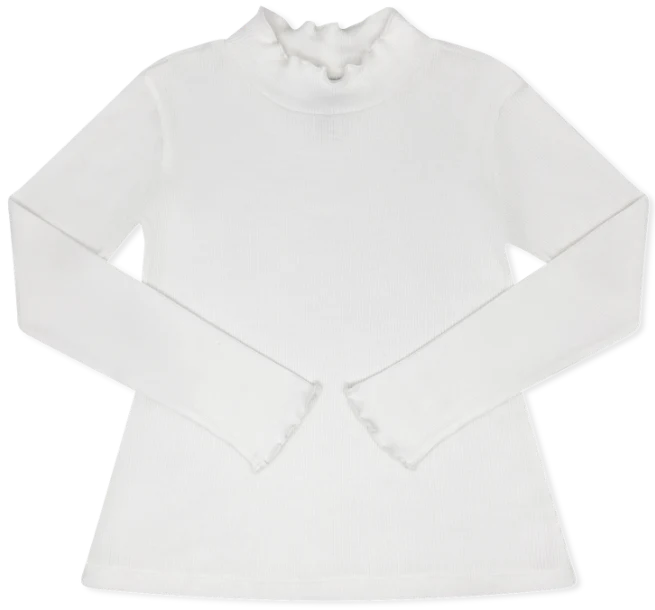 White Remi Ribbed Turtleneck
