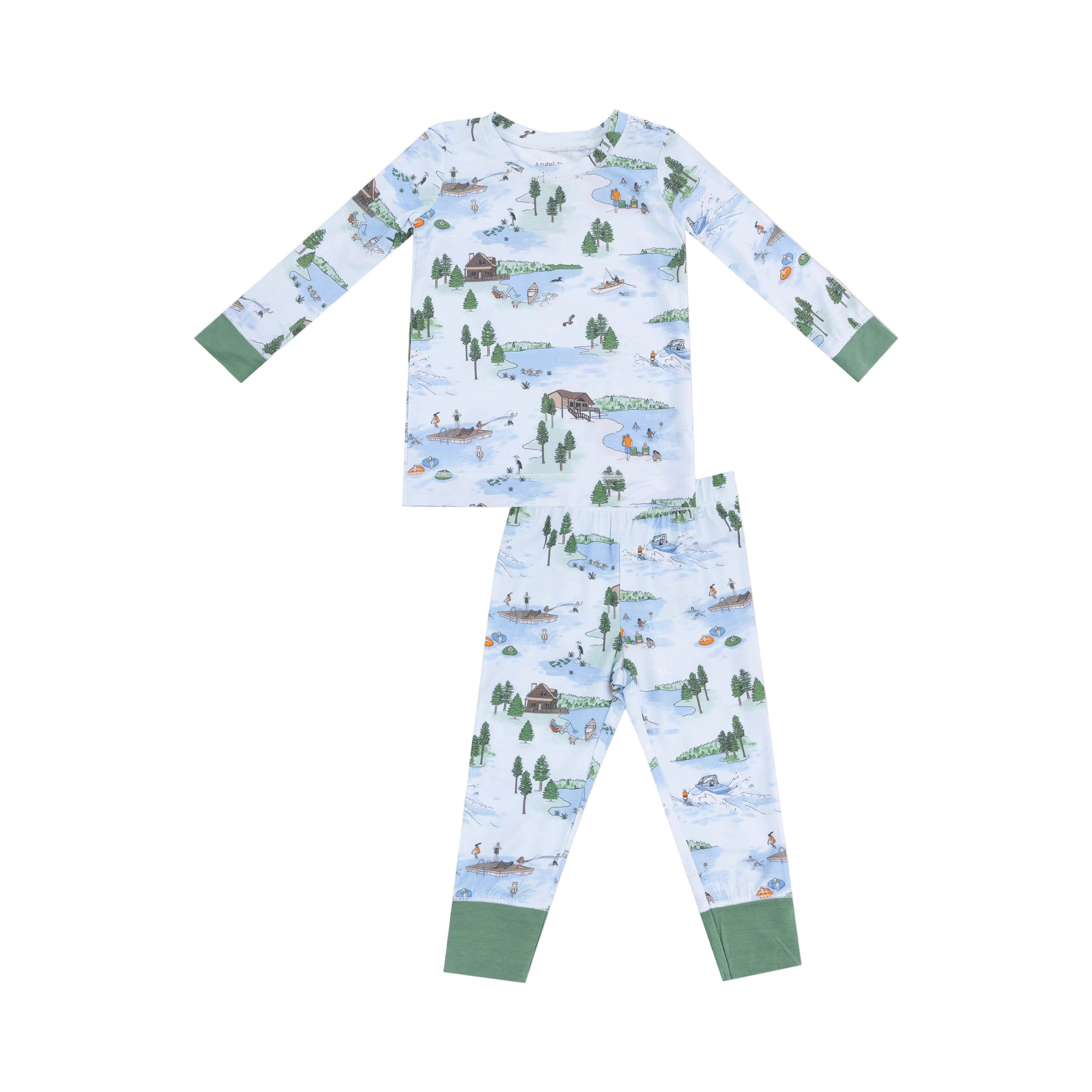 Blue Lake Life Print LS PJ Set