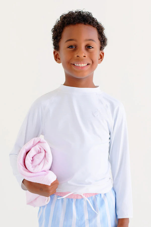 TBBC Walker's Wave Spotter Swim Shirt - Worth Ave White