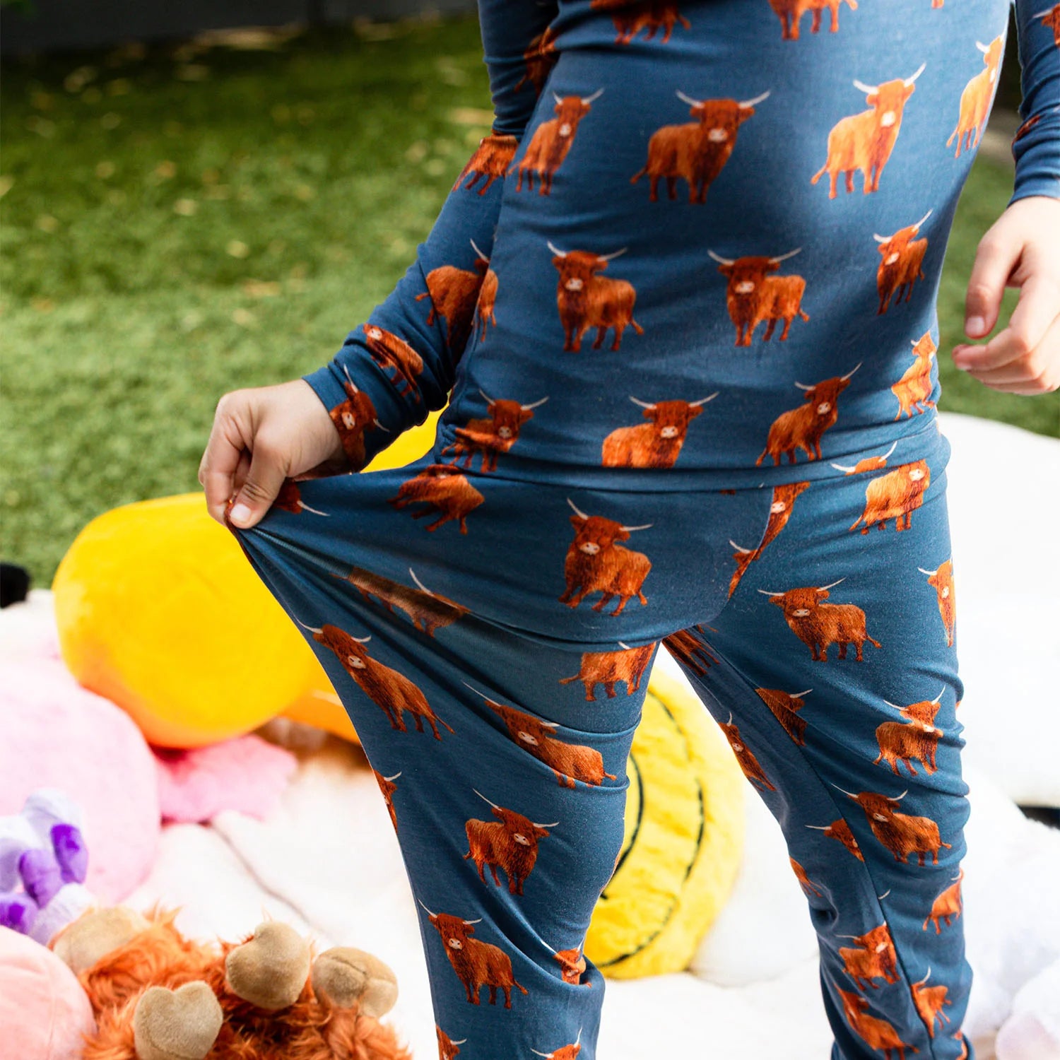 Blue Word to Your Herd LS PJ Set