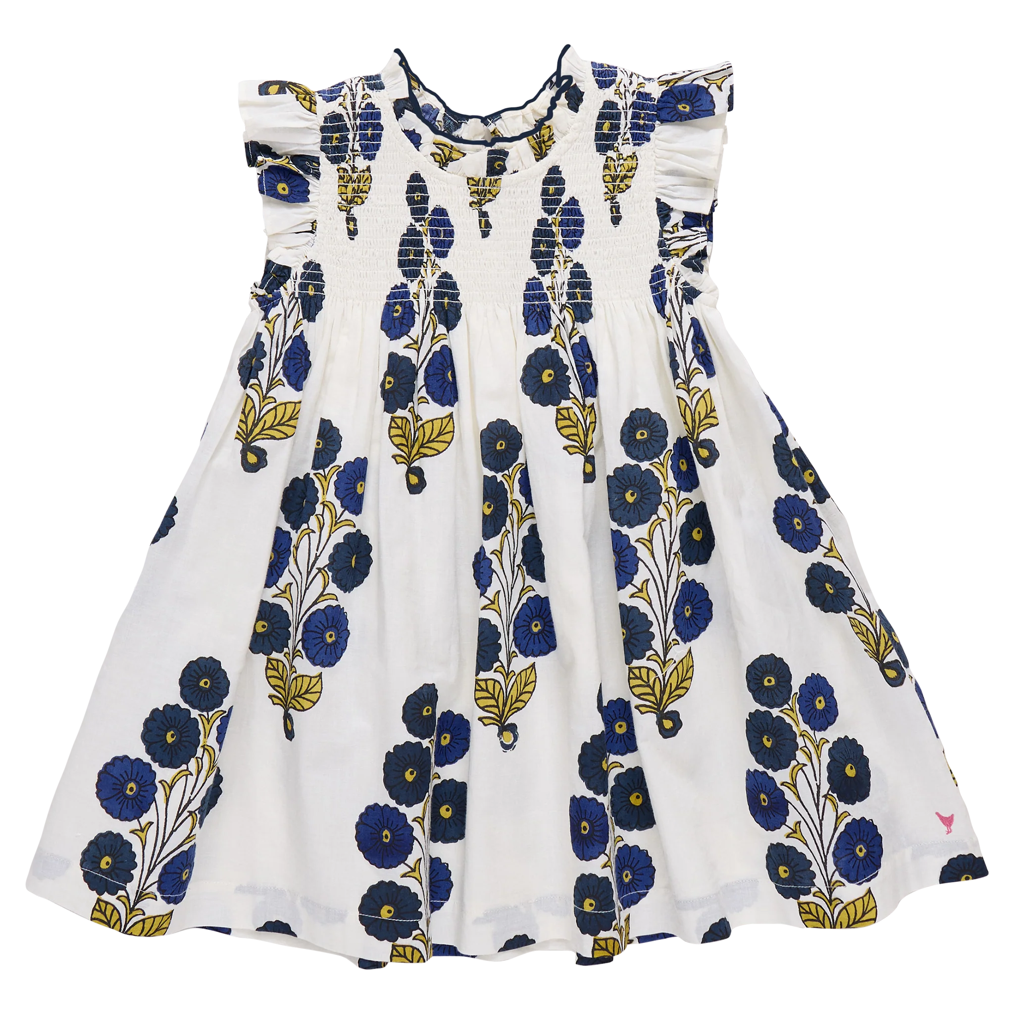 Stevie Dress Navy Buttercup Floral