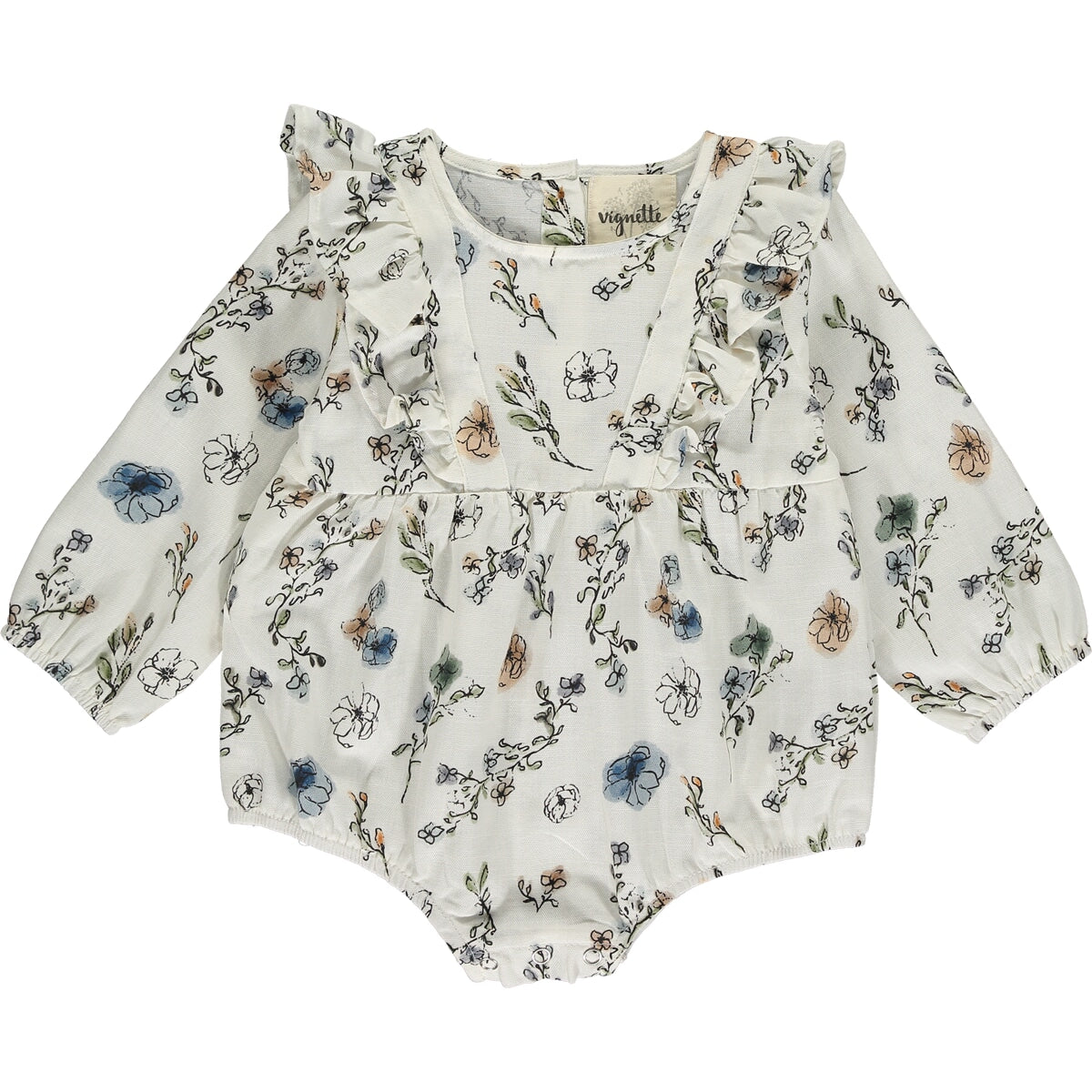 Cream Cool Ditsy Floral Jenny Bubble