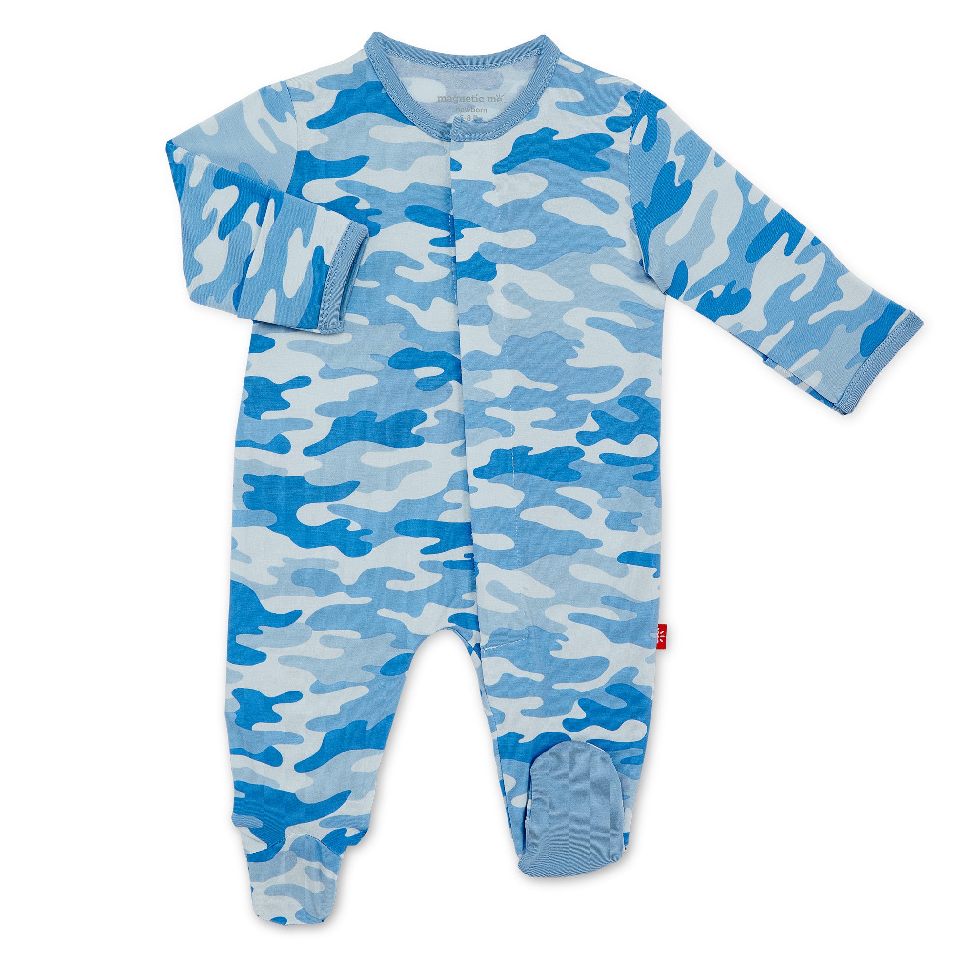 Magnetic Blue Camo Chic Footie