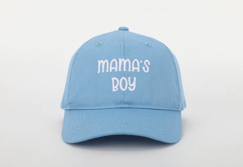 Light Blue Needlepoint Mama's Boy Hat