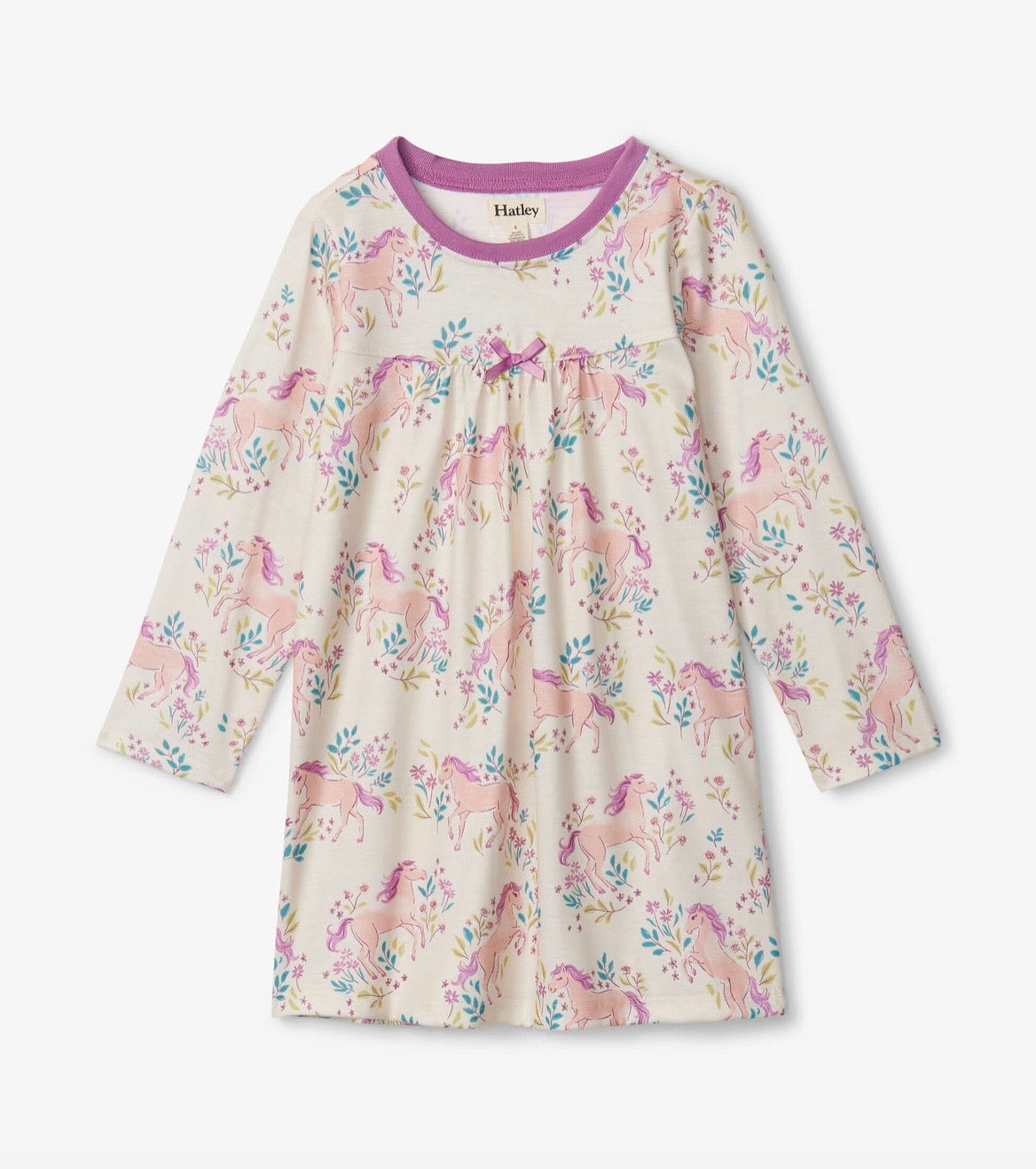Natural Meadow Pony LS Nightdress