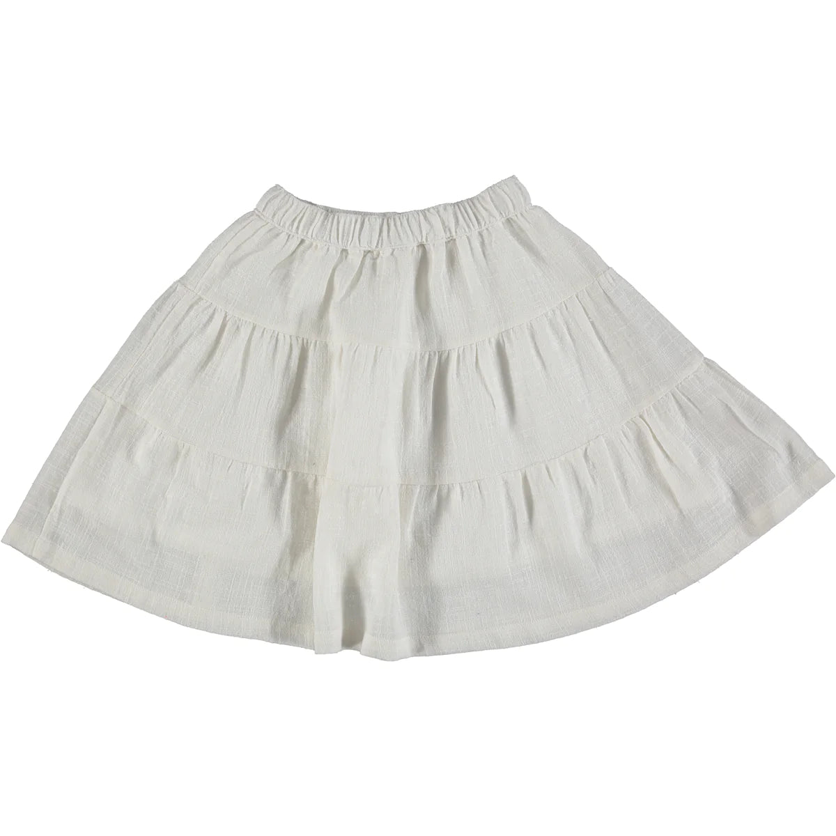 White Tiered Twirl Raven Skirt