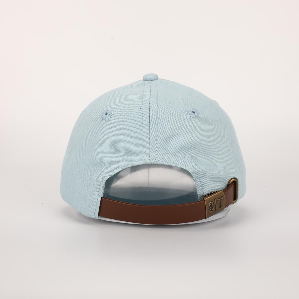 Light Blue Needlepoint Crab Hat