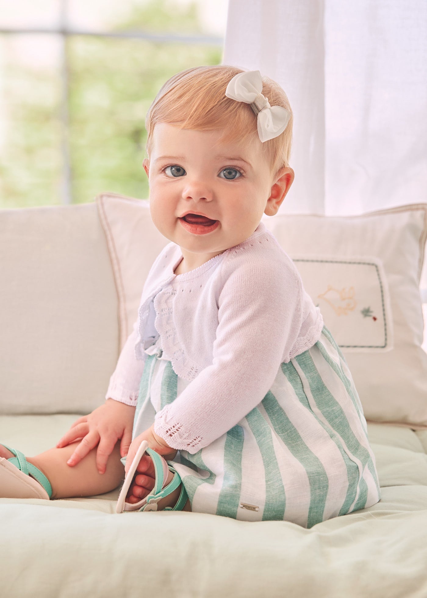 White Raglan Single Button Cardigan